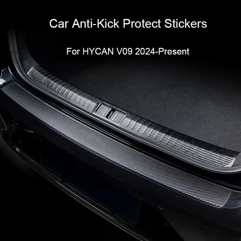 Auto B-Pillar Porta Anti-Calcio Proteggi Pad Tronco in pelle PU Anti-sporco Resistente ai graffi Accessorio automatico per HYCAN V09 2024-presente