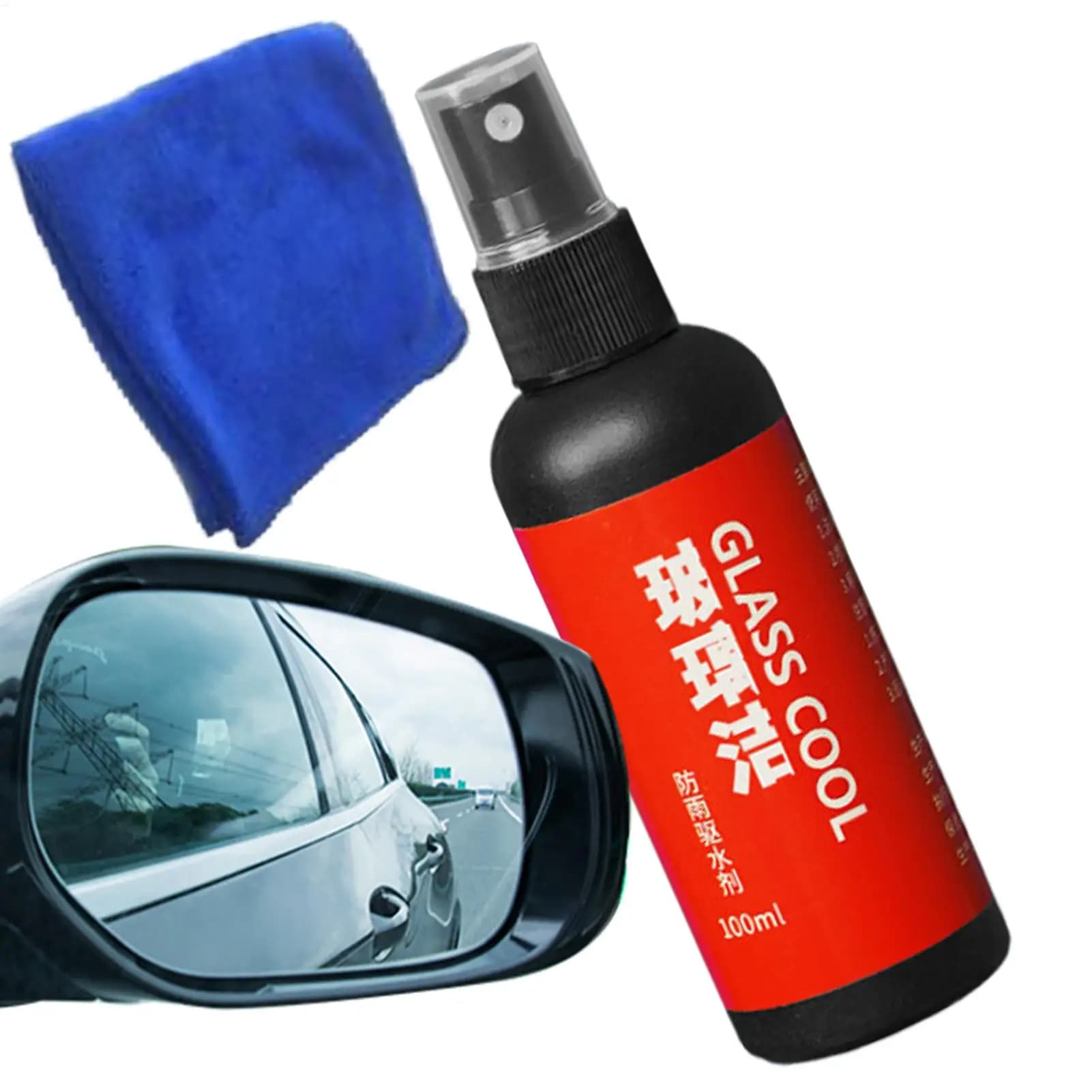 100ml Windscreen Hydrophobic Coating Rain Spray Windscreen Detergent Home Swimwear Agent for Vehicles