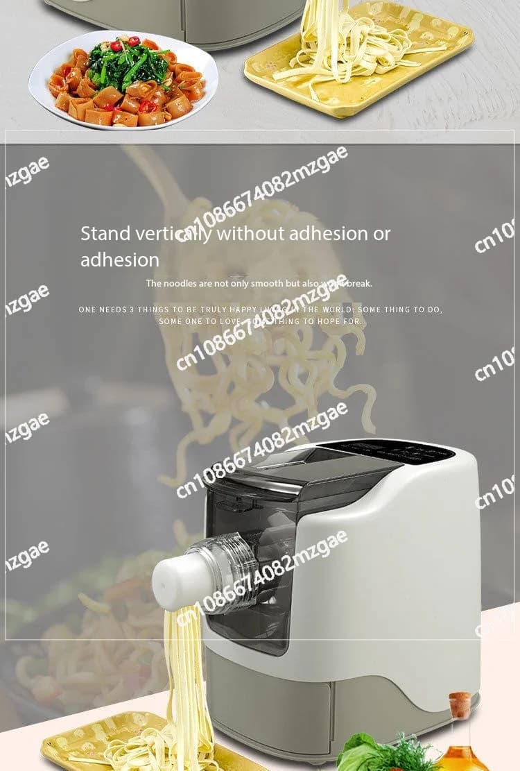 Macchina Elettrica Multifunzione per Pasta - Impastatrice Automatica, Pressa per Pasta e Macchina per Involucri di Ravioli con Estrusore