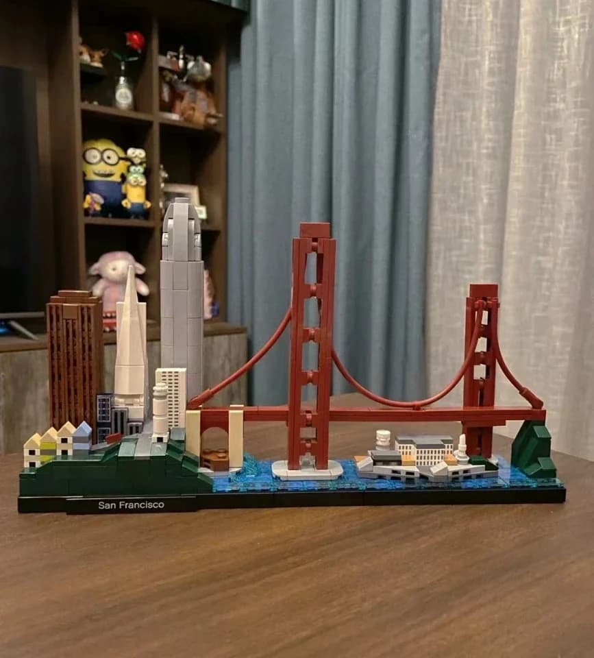 Architecturecompatibile con architettura 21047 Las Vegas Building Blocks mattoni giocattoli per adulti Kid Art decorazione della casa regalo