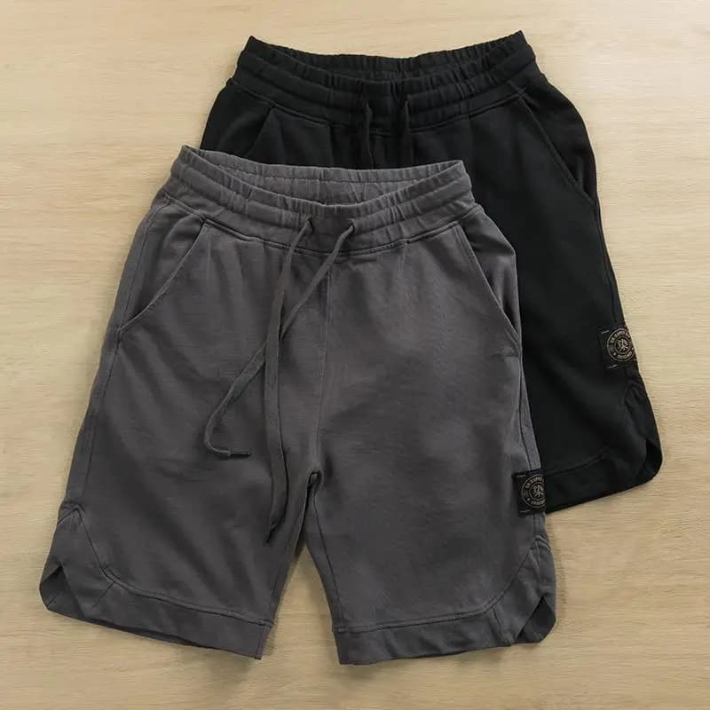 Men's Summer Shorts Plus Sizes (up to 136 kg) Retro Hong Kong Style, Basket Trendy Pants, Five Quarter American Model, Larga fit