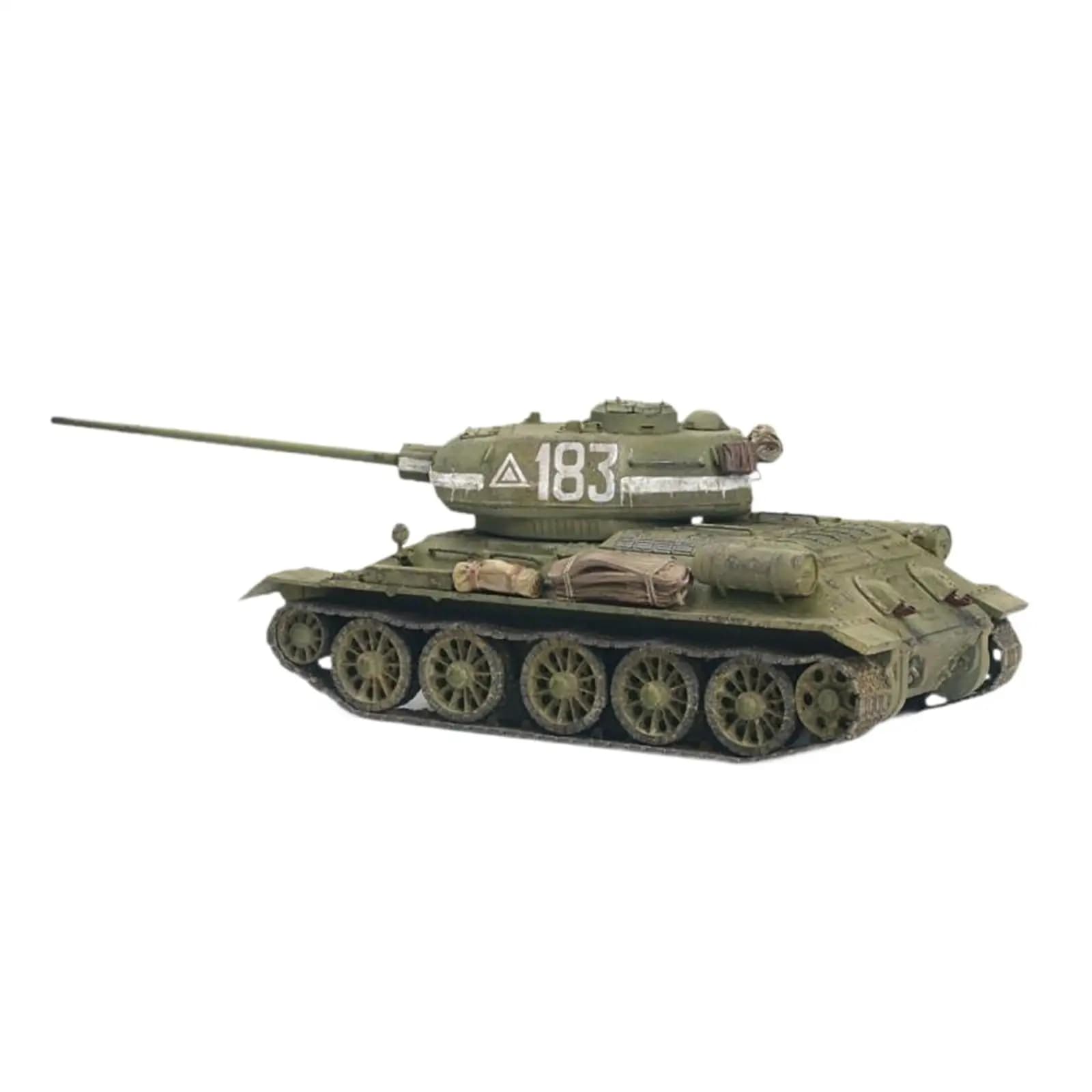 Modello di Carro Armato Russo T34 in Scala 1:72, Modellino di Veicolo su Ruote, Ornamento, Modellino in Miniatura, Giocattolo 4D, Regalo