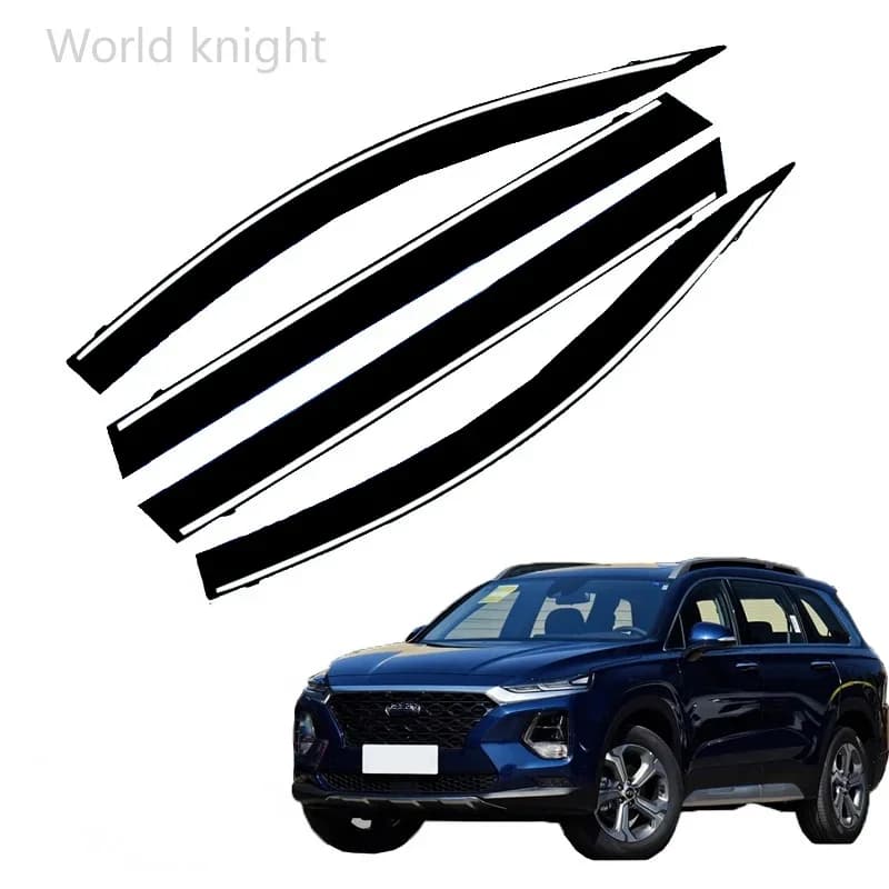 Per Hyundai Santa Fe SantaFe 2019 2020 2021 + Finestra di Automobile Visiera Vento Pioggia Sole Fumo Guard Deflettore Sfiato Ombra Riparo Protezione