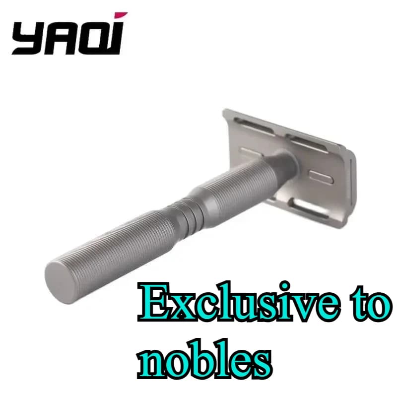 YAQI Barba Rasoio YAQI Fantasma Titanio Leggero Rasoio di Sicurezza Barba Rasoio Da Collezione Regalo Di Natale Per Il Fidanzato