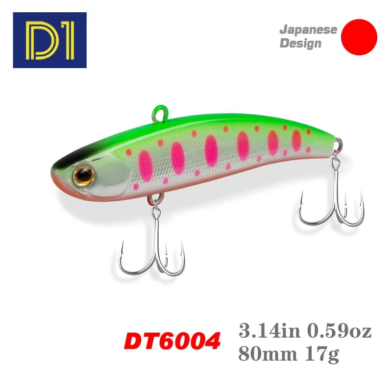 D1 Vendita Calda Invernale VIB Esche Da Pesca 80mm/17g 70mm/12g 60mm/10g Vibrazione Affondamento Esche Dure Artificiali Per Bass Pike DT6004