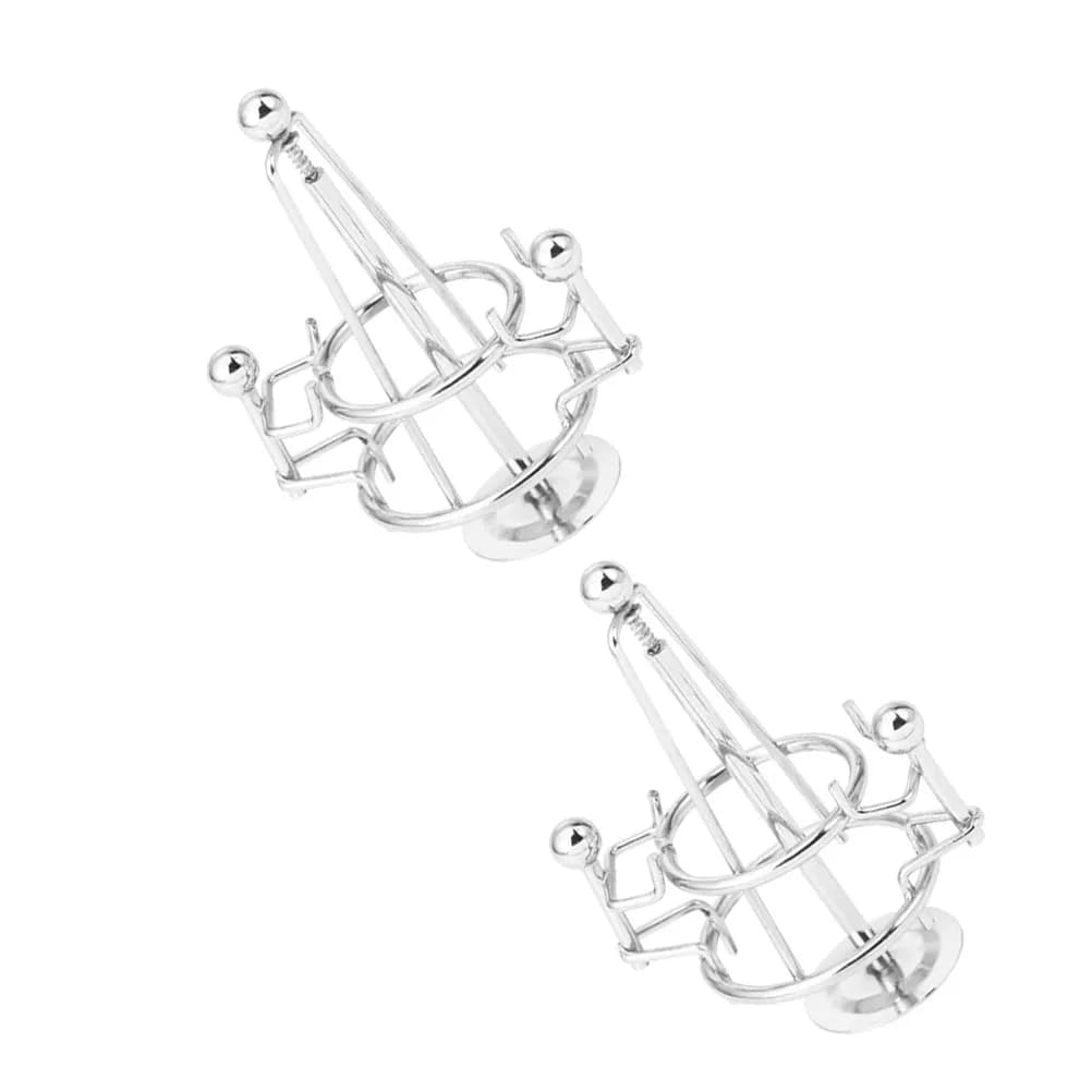 2 Pezzi Sfera di Equilibrio a Pendolo Perpetuo, Scultura Creativa da Scrivania, Mini Statuetta in Metallo dell'Uomo Bilanciato, Decorazione per Ufficio