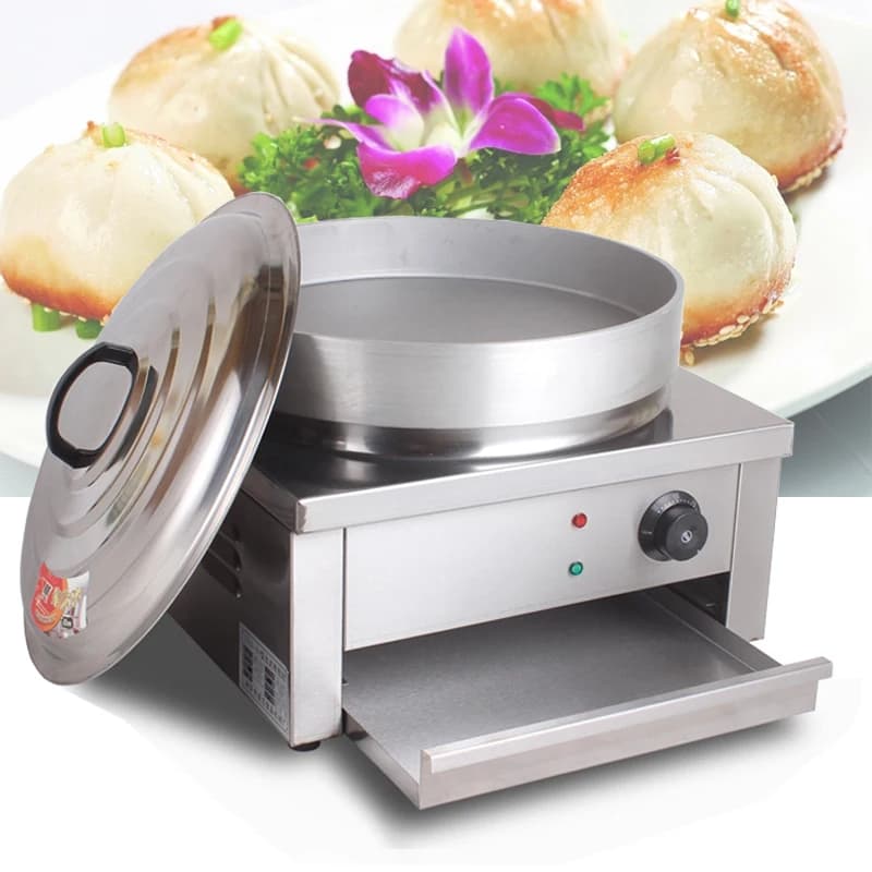 Electric cutter for cracks, fried dumplings, cracks, commercial, electric, table, for frying, pancake machine