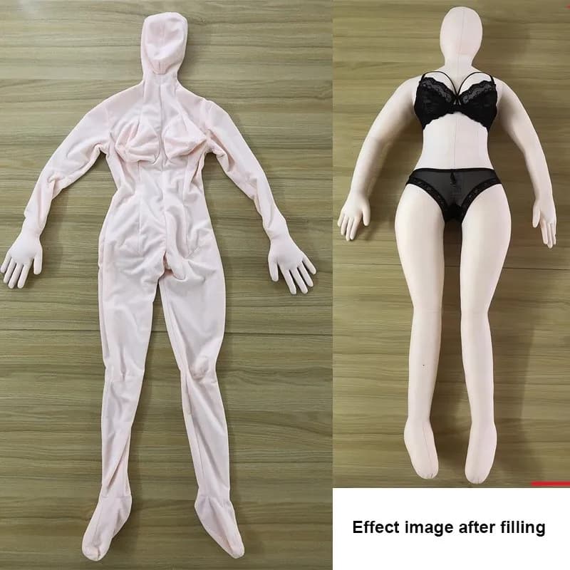 Copertura per Bambola da 1,5 m in Tessuto Flanella, Fai da Te, per Manichino Simulato, Copricuscino, Decorazione per Feste Cosplay, Morbida, Lavabile, Senza Imbottitura