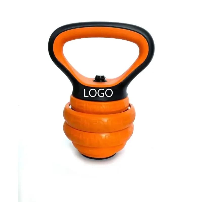 China New Six In One Iron Chromed 15KG 20KG 30KG Multifunctional Adjustable Rubber Coted Handlebar Kettlebell Set