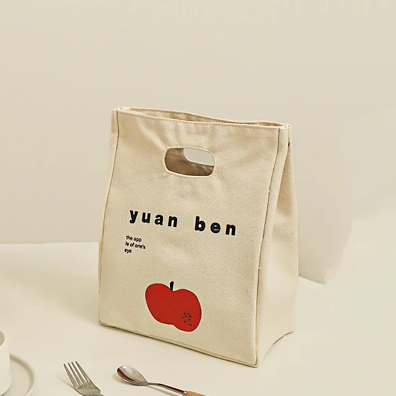 1 pz tela semplice borsa per il pranzo borsa per i pasti impiegati borsa per il pranzo borse per il pranzo borsa isolante conservazione in foglio di alluminio spesso