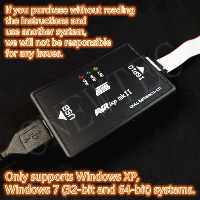 AVRISP MkII Mk2 Compatible third-party versions Support ATMEL Serie AVR ATmega ATtiny AT89S51 Arduino IDE