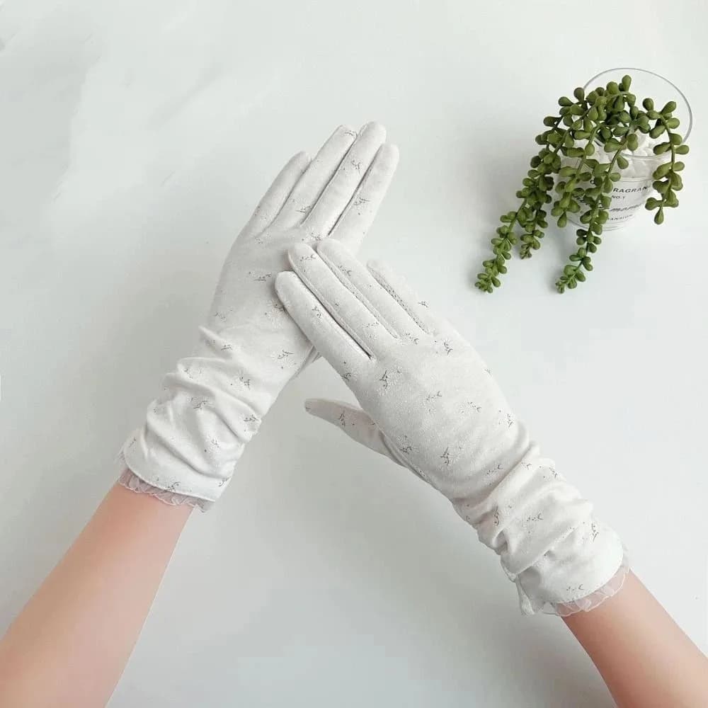Breathable Women's Summer Gloves Anti-UV Non-Slip Sun Protection Gloves Long Comfort Fit Cycling DrivingGloves Party Supplies