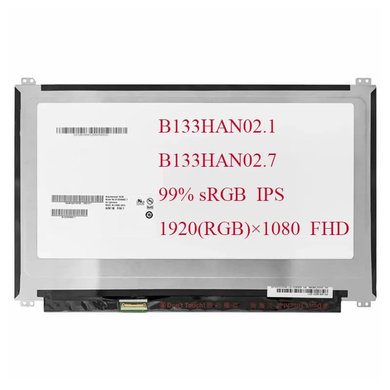 Schermo LCD del computer portatile Per ASUS UX305 UX305FA UX305CA UX305LA display sostitutivo B133HAN02 1 B133HAN02.7 99% sRGB FHD IPS 13.3 pollici