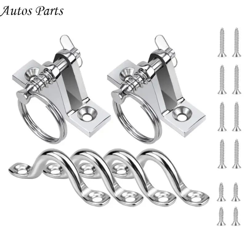 57BA 8pcs/10pcs crodaggio ancode punto in acciaio inossidabile cinghia giù per occhi a filo del ponte kayak con cuscinetto a