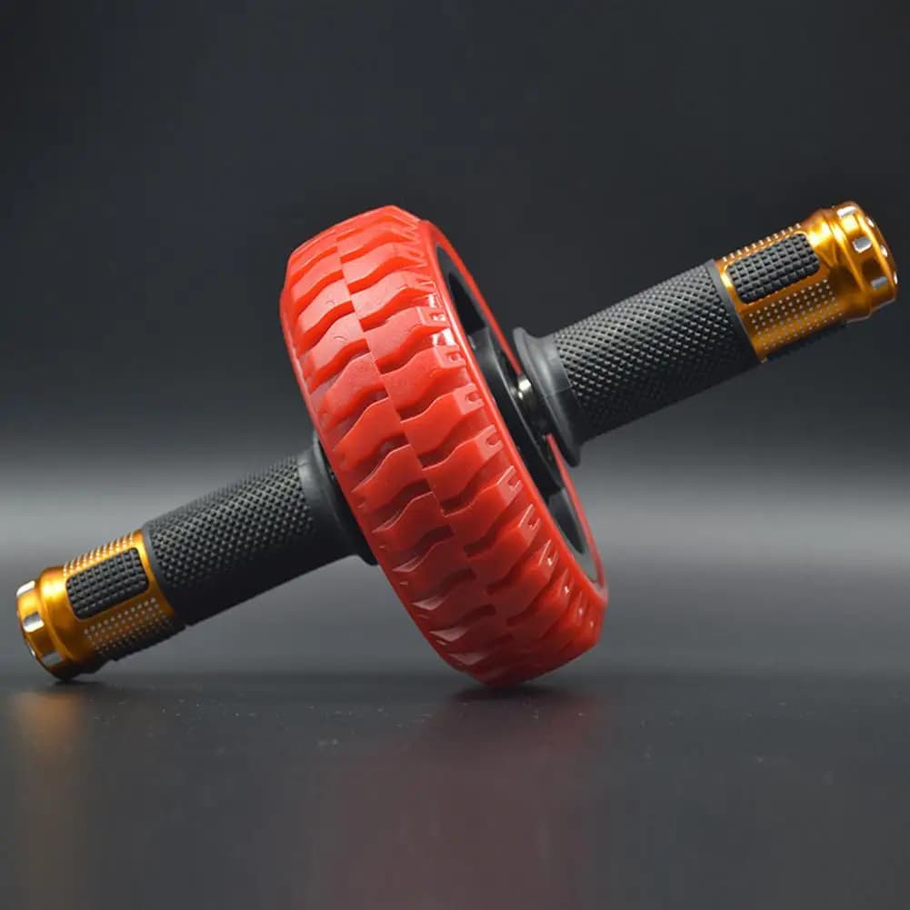 Rubber Useful Single-wheel Abdominal Fitness Gym Exercise Roller Solid Ab Wheel Roller Anti-slip Gym Supply
