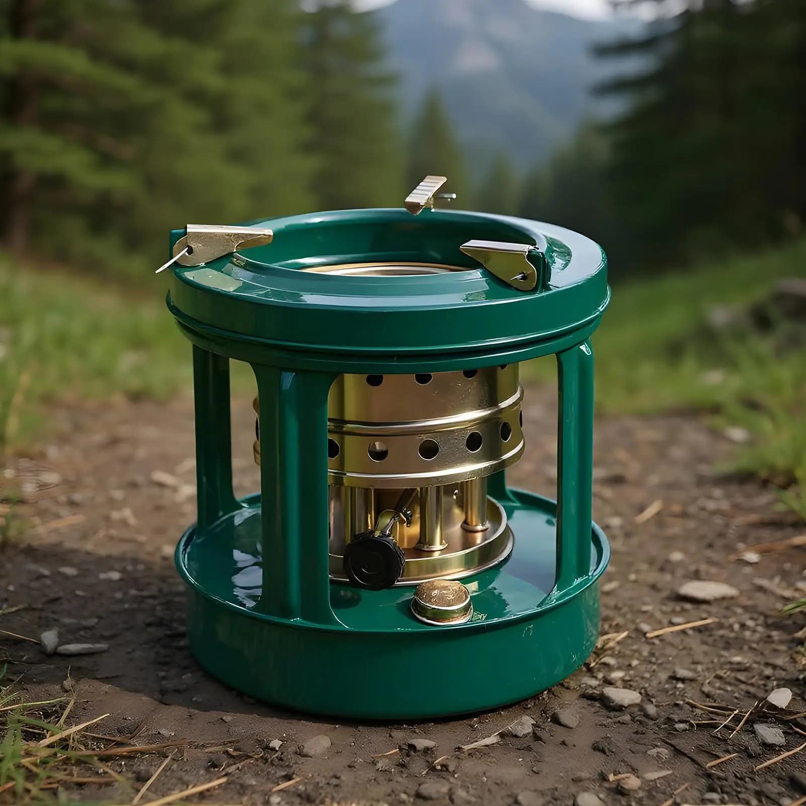 Fornello a Cherosene Portatile a 8 Fuochi, Professionale per 2-3 Persone, per Cucinare all'Aperto, Picnic, Campeggio, Riscaldatore Sicuro