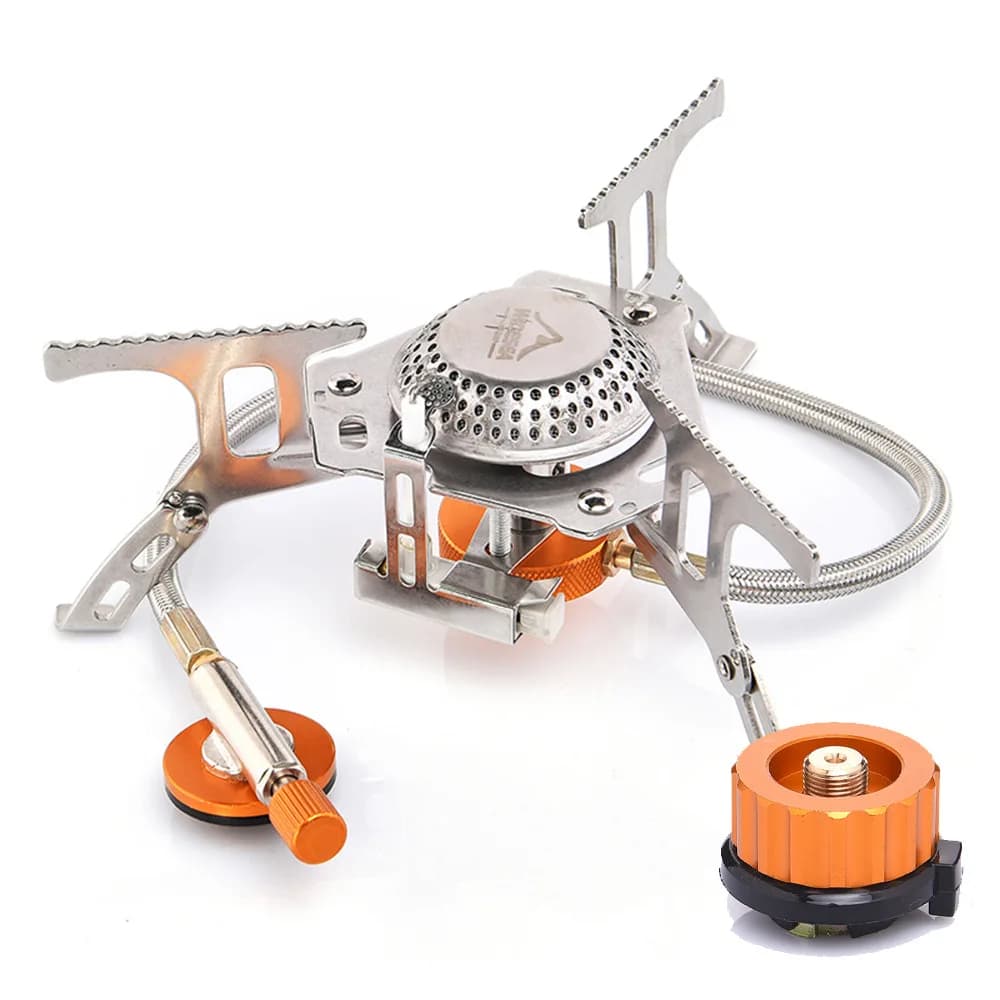 1PC Camping Gas Stove Outdoor Tourist Burner Strong Fire Heater Tourism Cooker Survival Furnace Supplies Equipment Picnic