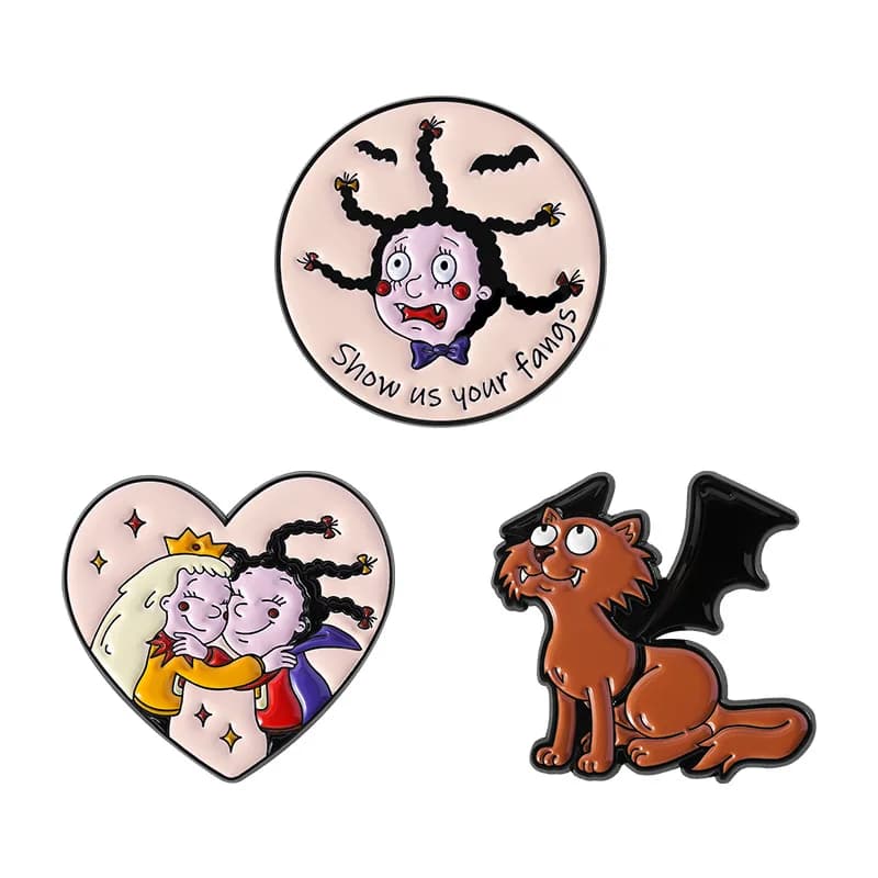 Animal Brooch Angry Beaver Love Bat Metal Distinctive Small Gift Wholesale Hat Pins for Clothes Decorative Pin Backpack