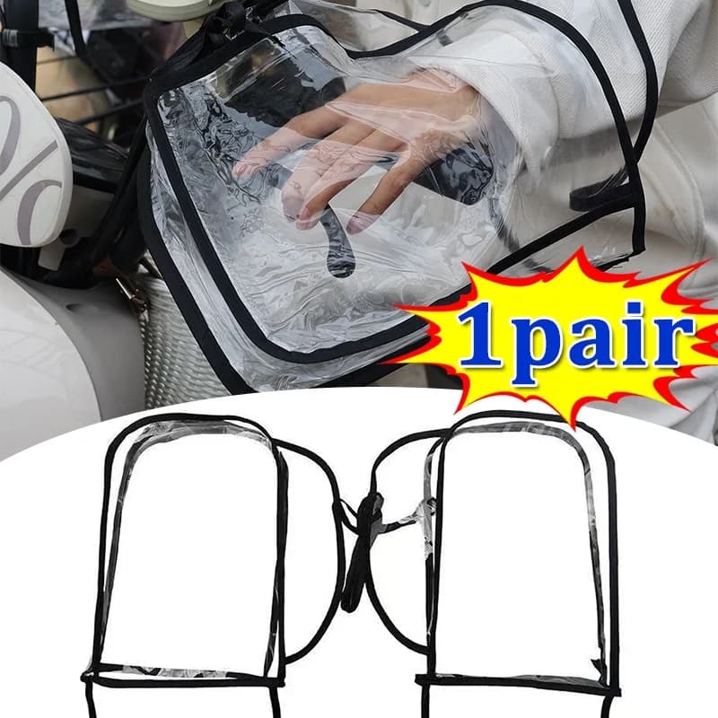 Forniture per maniche per manubrio moto impermeabili invernali Copri maniglia Manicotto Guanti da motociclista caldi resistenti al calore Coperture antivento