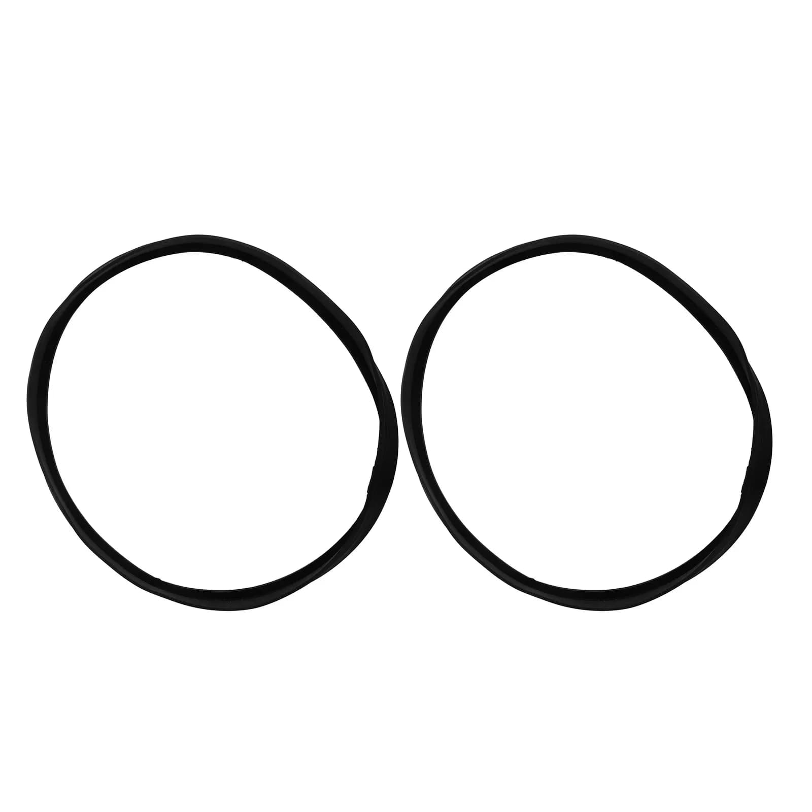 2 Pezzi di Guarnizioni in Gomma Estensibili Grandi da 0,25'' per Base Bidone della Spazzatura, Fascia Antiscivolo per Fondo Contenitore Rifiuti, Bidone per Raccolta Differenziata Silenzioso