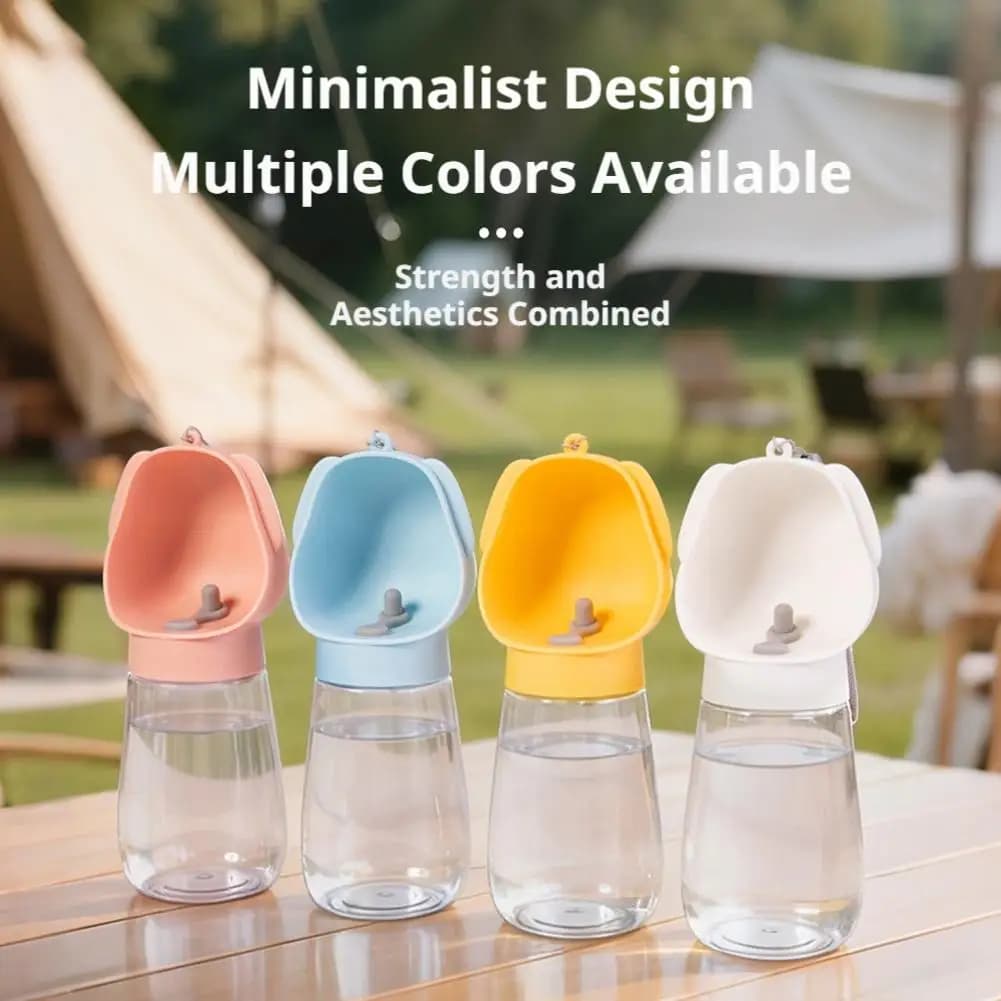 2-in-1 Dog Water Bottle Food Container Leakproof Portable Outdoor Pet Drinking Bowl Feeder for Small Large Dog Cats Puppy Travel