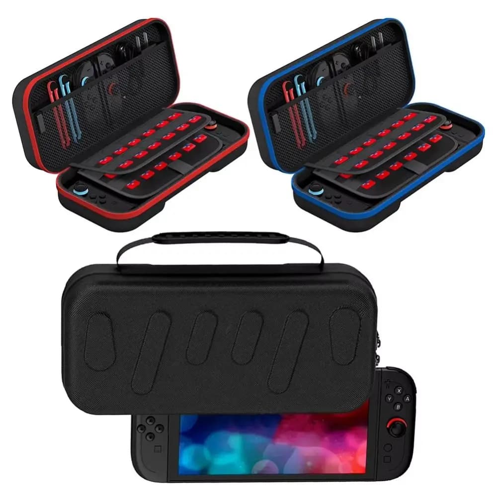 Nuova custodia da trasporto portatile Borsa protettiva antiurto antigraffio 24 slot per carte da gioco Custodia rigida per Nintendo Switch 2