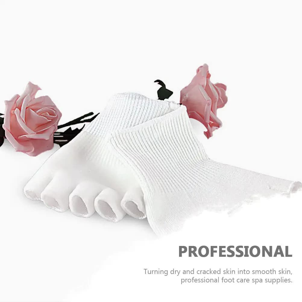 2 Paia di Calzini in Gel Idratanti per la Cura dei Piedi, Spa, Ammorbidente, Anti-Secchezza, Bellezza, Sbiancamento della Pelle, Calzini in Gel Idratanti per Piedi