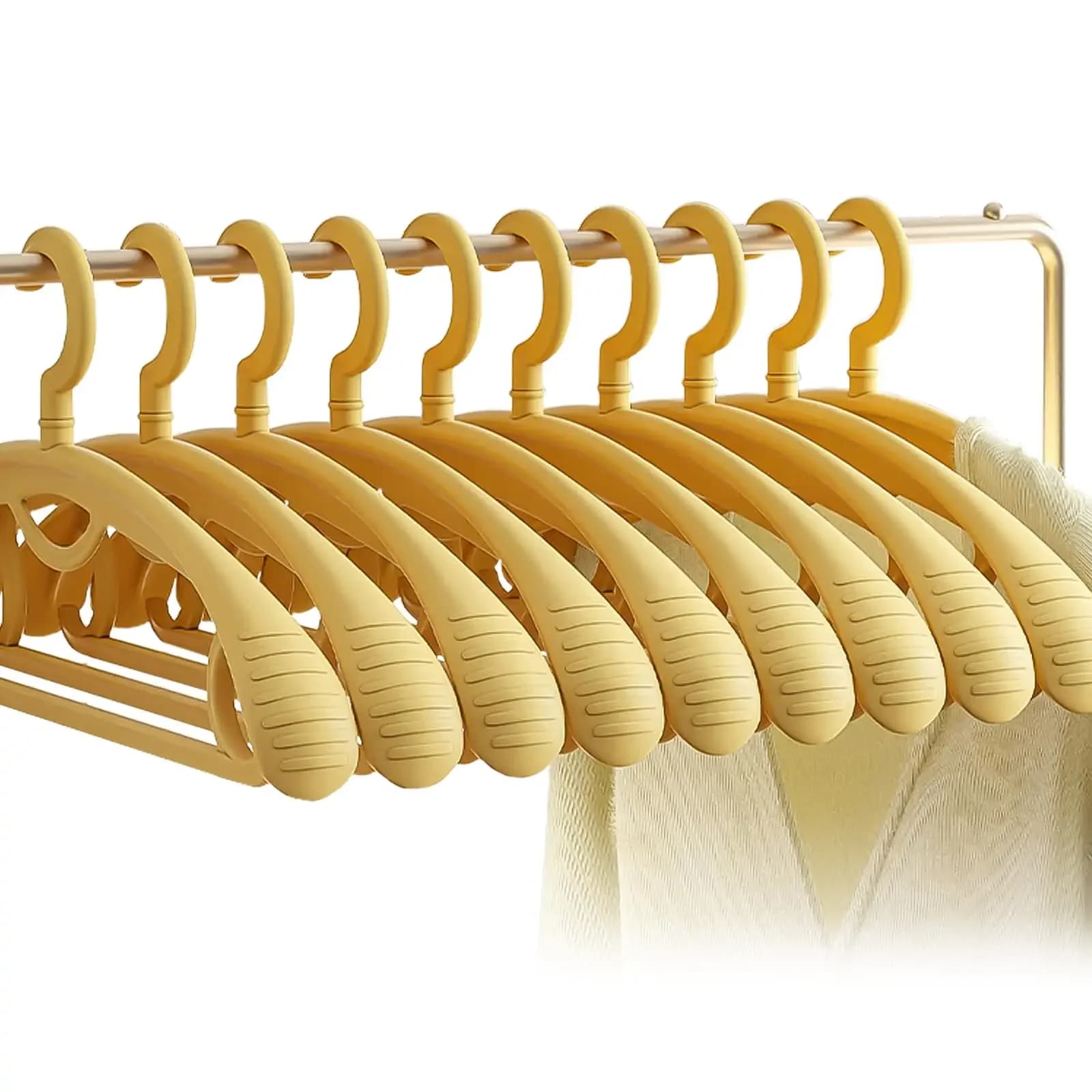 Appendiabiti per Adulti con Spalle Larghe, Rinforzato e Antiscivolo, Stendibiancheria Domestico, Stendino in Plastica