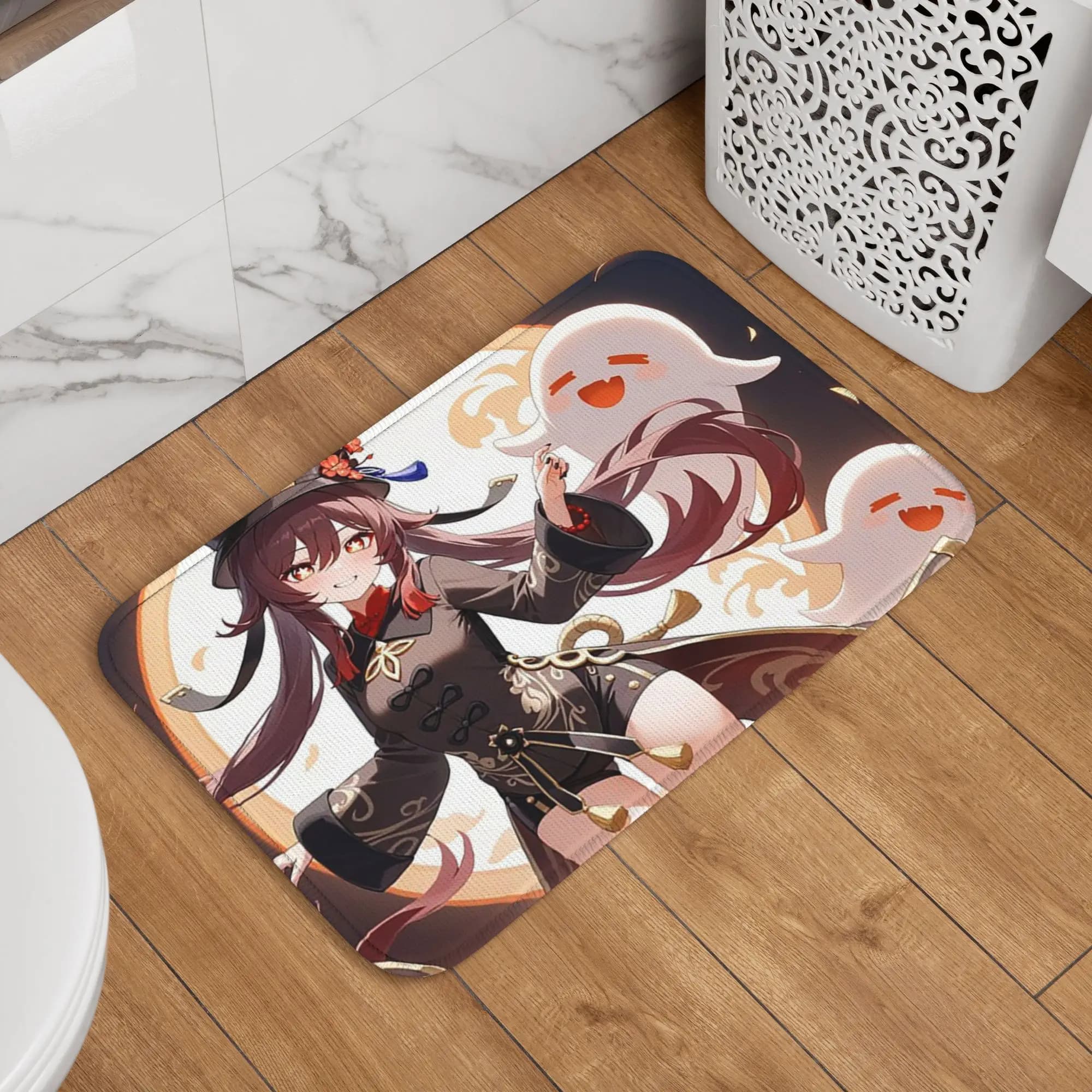 Play Mat Anime Genshin Impact Hu Tao, washable carpet, kitchen mat, entrance hall, house, living room mat