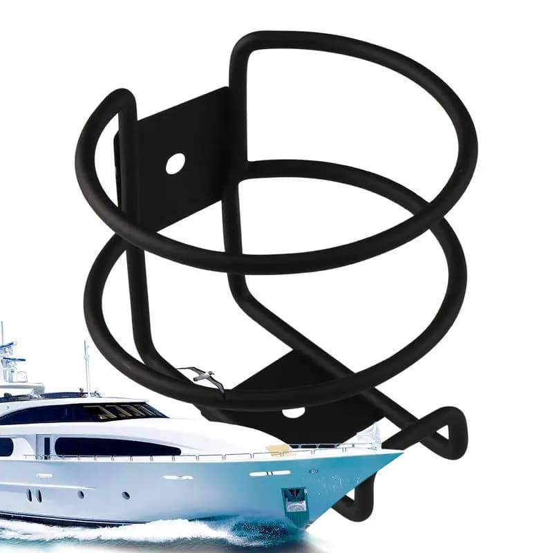 Portabottiglie per barche Portabottiglie per barche in metallo Portabottiglie antiscivolo Facile da installare Portabicchieri per rimorchio marino Camion Auto RV
