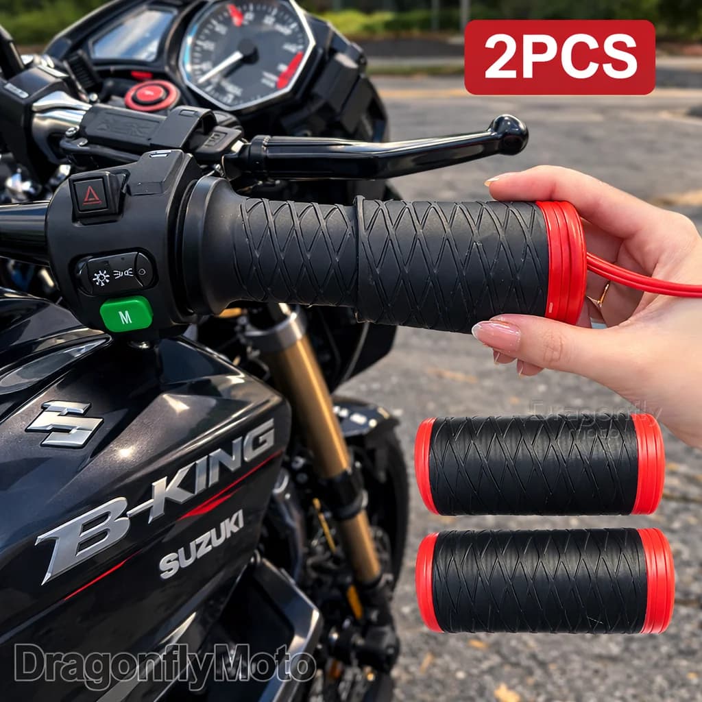 Copri manubrio in silicone per moto Suzuki B-KING 1300 Bking 1340 Bking1300 Copri impugnature per moto antiscivolo termoretraibili