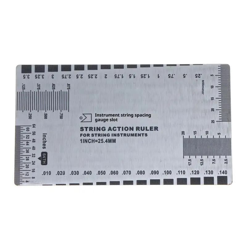 Stainless Steel String Ruler String Action Gauge Ruler Guitar Bass Instrument Repair Tool For Luthiers For Guitar Ukulele Bass