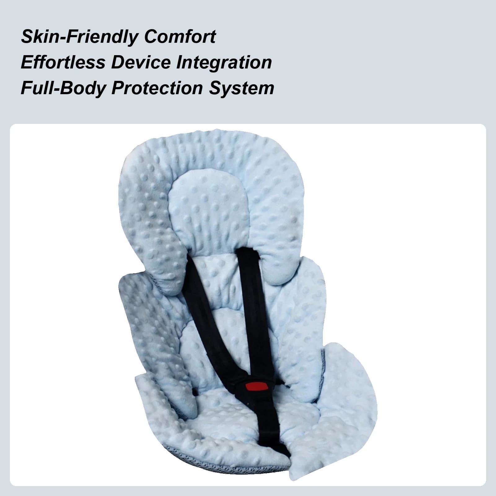 Fodera per passeggino 2 in 1 Tappetino di supporto traspirante reversibile Fodere per sedili imbottite per passeggino per supporto comfort Ragazzi bambino