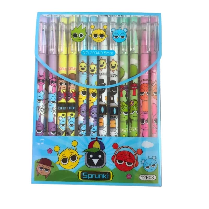 6/12 Pz/scatola Gmae Cartoon Penna Cancellabile Blu Inchiostro Nero Penna Gel Magico Ufficio Scolastico Scrittura Fornitura di Cancelleria Regalo di Giorno dei bambini