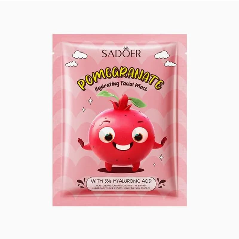 SADOER Face Mask with Hyaluronic Acid and Collagen, Hydrating and Nutrient, Korean Cosmetics for Skin Care