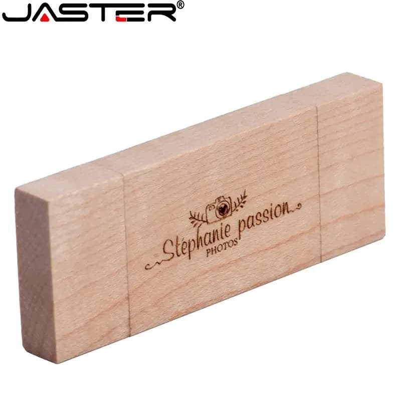 Chiavette USB JASTER Micro da 64GB in legno, chiavetta di memoria OTG da 32GB con logo personalizzato gratuito, penna USB per telefono, regalo creativo, pendrive da 16GB