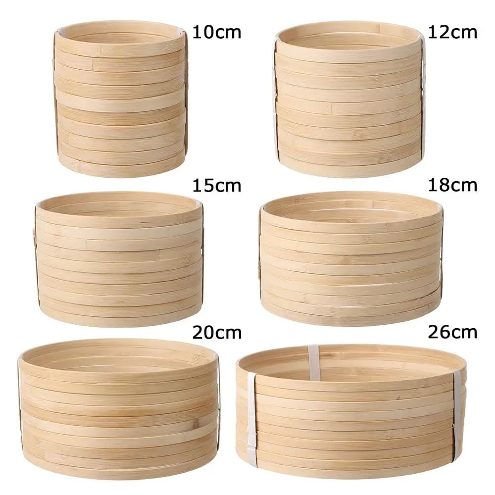 10Pcs Practical Dream Catcher Ring Round Wooden Bamboo Hoop DIY Crafts Tools Floral Hoop Bamboo Ring 10/12/15/18/20/26cm