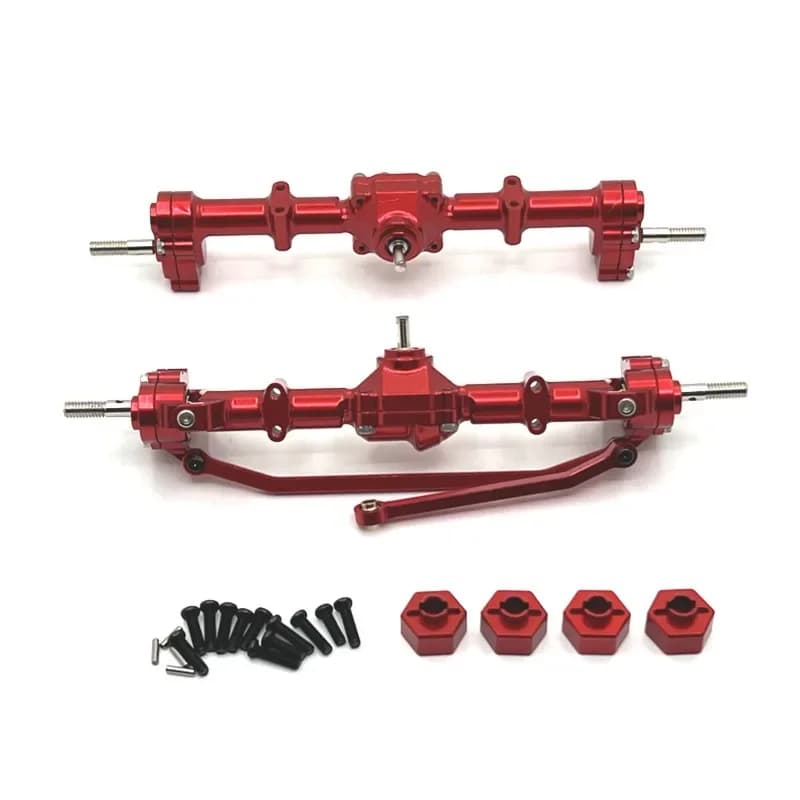 MN 1/12 MN168 Kit assale portale in metallo Gruppo assale anteriore e posteriore Adattatore da 12 mm per parti di aggiornamento per auto RC