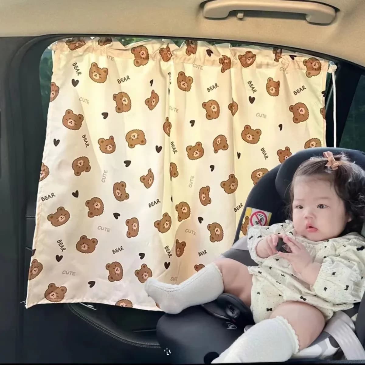 Tenda a ventosa nella copertura del parasole del finestrino dell'auto protezione UV del parasole della finestra laterale universale del fumetto per i bambini del bambino