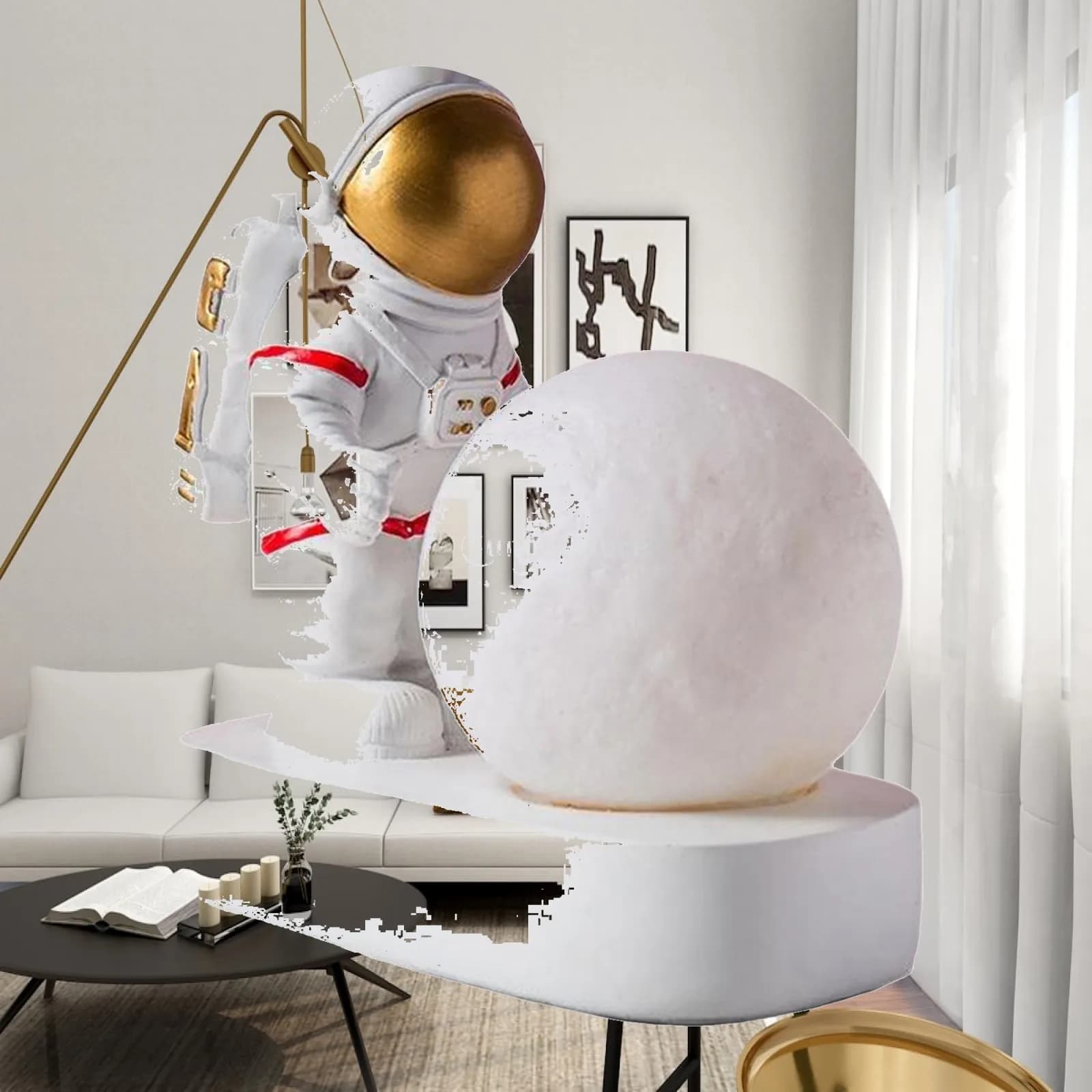 Lampada da scrivania a LED con luce notturna, decorazione per comodino, ornamento per la casa