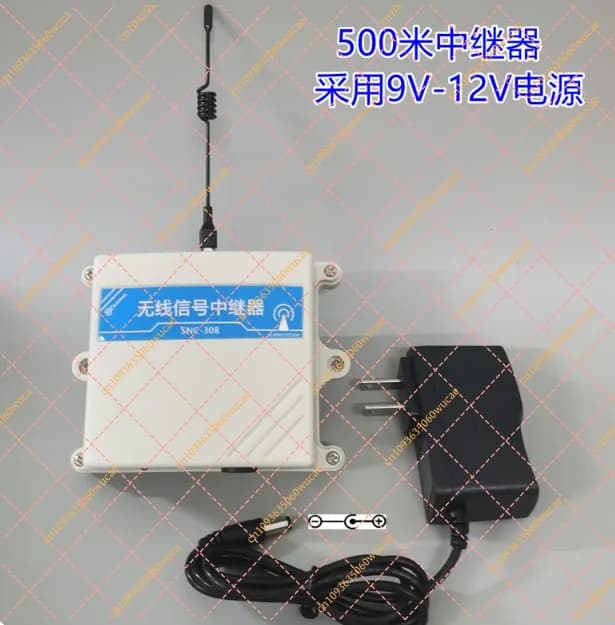 Ripetitore di segnale wireless con portata di 500 m (315 MHz/433 MHz) – Amplificatore universale per allarmi e porte elettriche