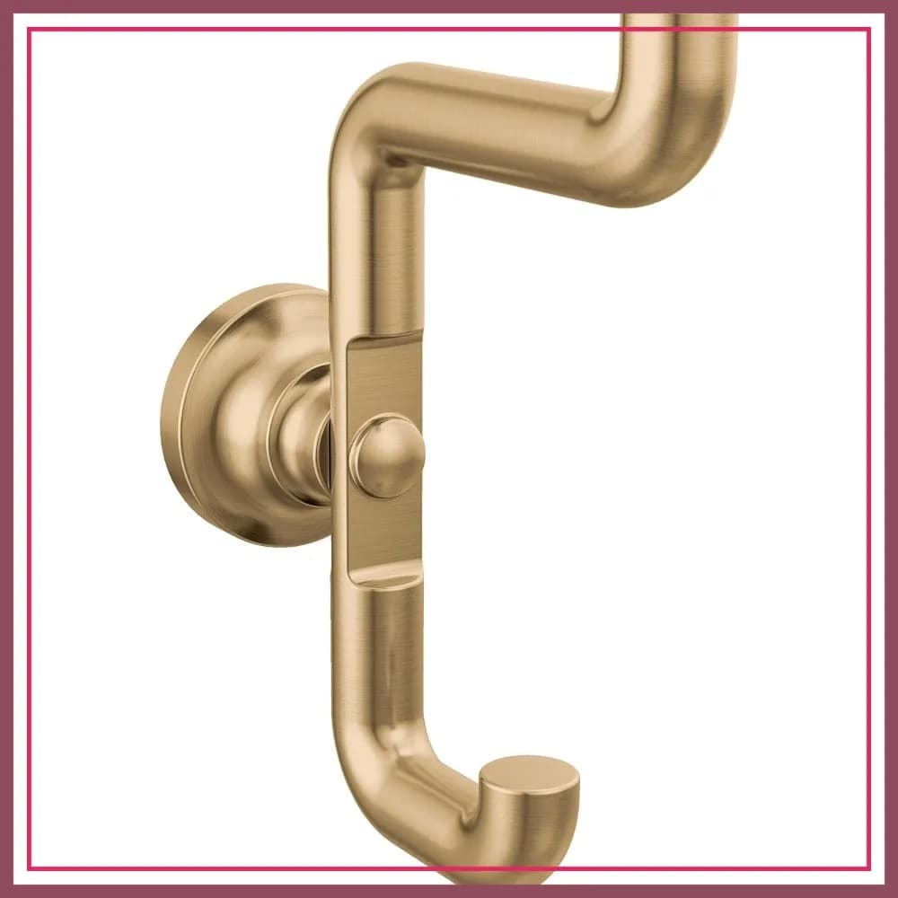 Gancio doppio per vestaglie, gancio da parete resistente per cappotti, cappelli, asciugamani, accappatoi - Finitura bronzo rustico