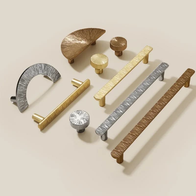 Accessori da cucina modello martellato di fascia alta Maniglie per porte dell'armadio guardaroba Manopole per cassetti Maniglie per mobili Maniglie per mobili da cucina