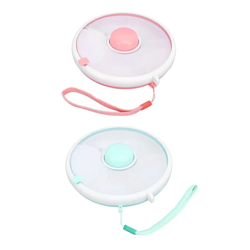 360° Rotating Snack Container Large Capacity Sealing Kids Fruit Storage Box Bundle with Lid for Home