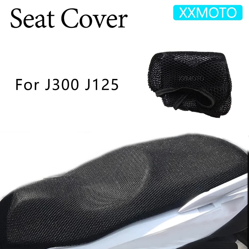 Per KAWASAKI J300 J125 J 300 125 Coprisedile per moto Tessuto isolante termico Traspirante 3D Mesh Cuscino di protezione antiscivolo