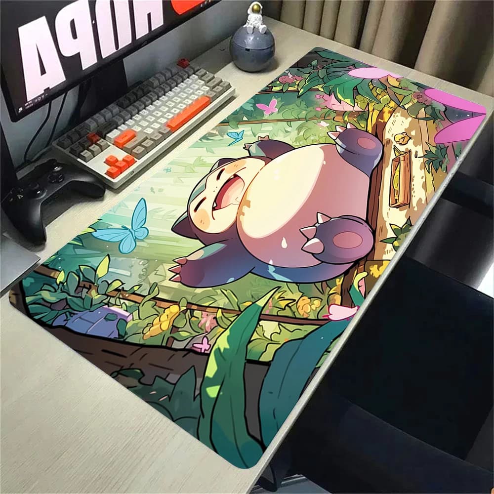 Tappetino per mouse grande per e-sport, liscio, in gomma flessibile, resistente, per PC, tastiera, per CSGO, Kawaii, grande tappetino per mouse