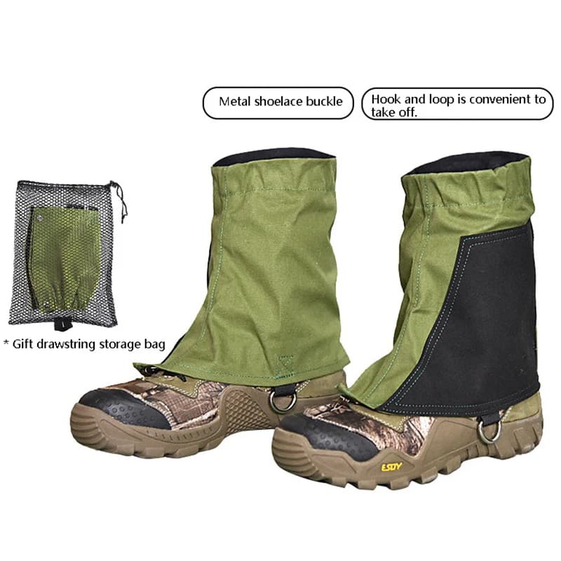 Calze protettive impermeabili per scarpe da neve e sabbia, resistenti agli strappi, calde, anti-serpente, per escursioni all'aperto (1 paio)