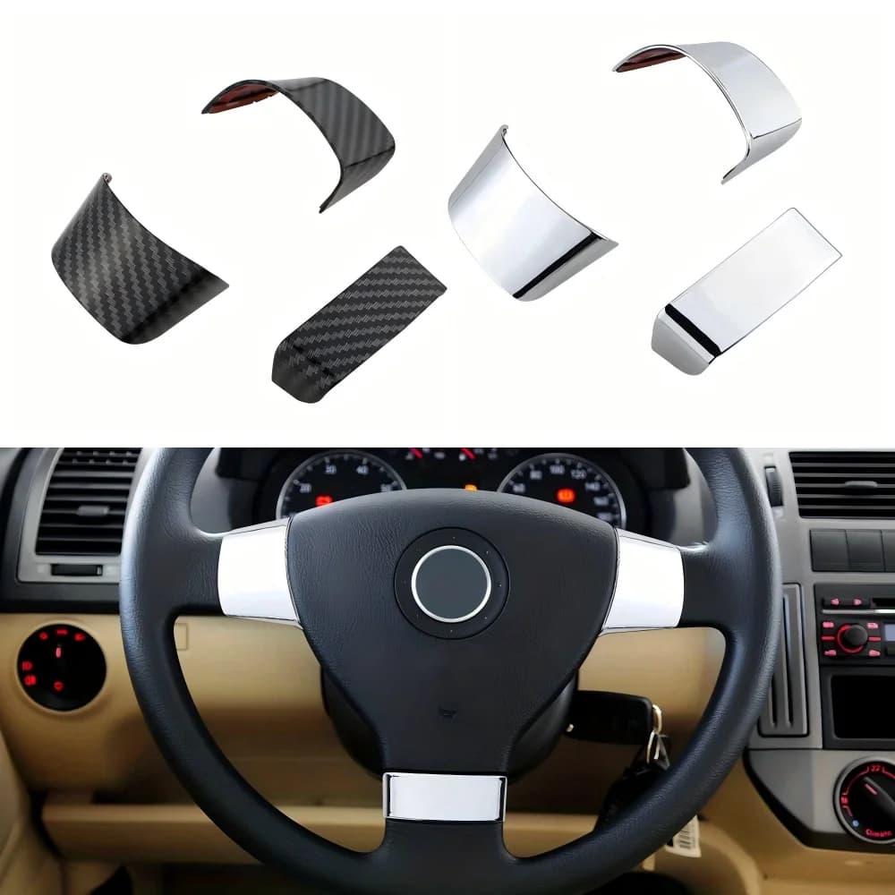 3 coperture per volante in resina ABS per autoveicoli, per modelli Volkswagen Golf 5 MK5 Passat B6 Jetta 2007-2011