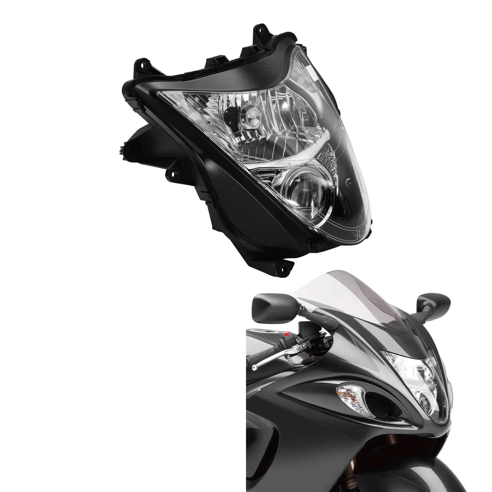 Gruppo faro anteriore adatto per Suzuki Hayabusa GSX1300R 2008-2020 19