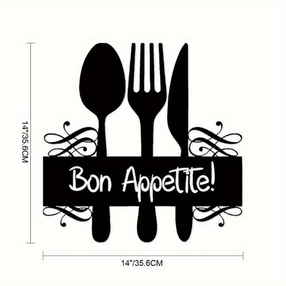 Decorazione da parete in metallo a forma di forchetta, cucchiaio e coltello, decorazione da appendere per la cucina, arte creativa per la casa, regalo per amica o fidanzata